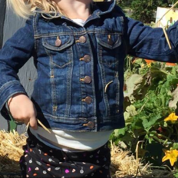 Toddler Girl Size 3 3T Baby Gap Pink Snap Denim Jean Jacket Outerwear